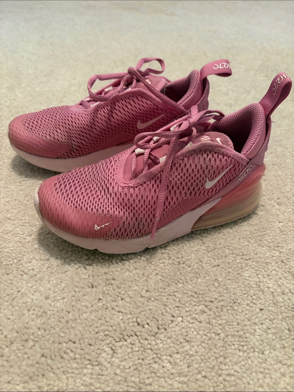 Nike Pink Mesh Air Max Sneakers 13C